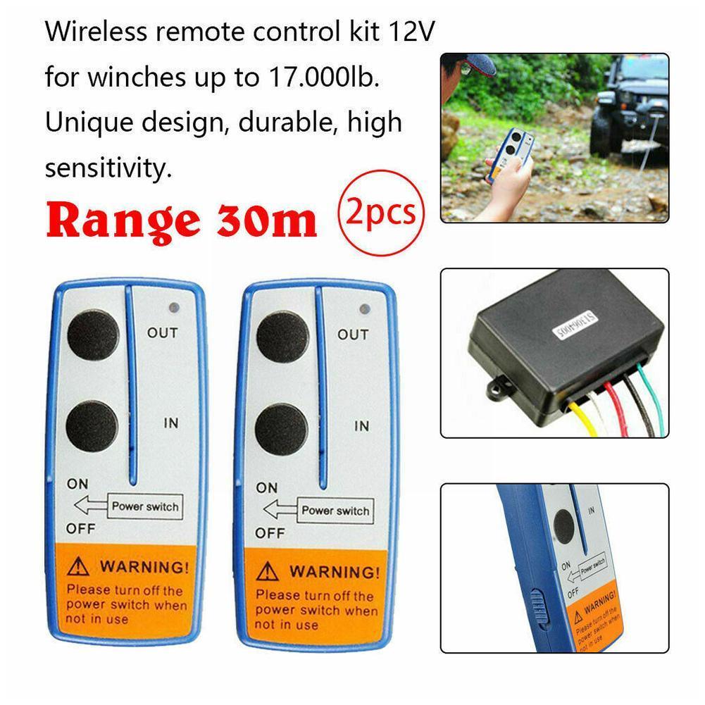 12v Universal Car Wireless Winch Electric Remote Control Truck Vehicle Atv With Manual Kit Transmitter Suv Trailer Truck Se Q0r0