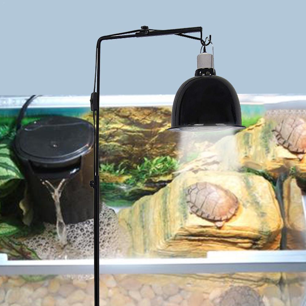 Krybdyr varmelampe holder justerbar teleskopisk metal standerlampe beslag firben skildpadde baggrundslys lampe stander