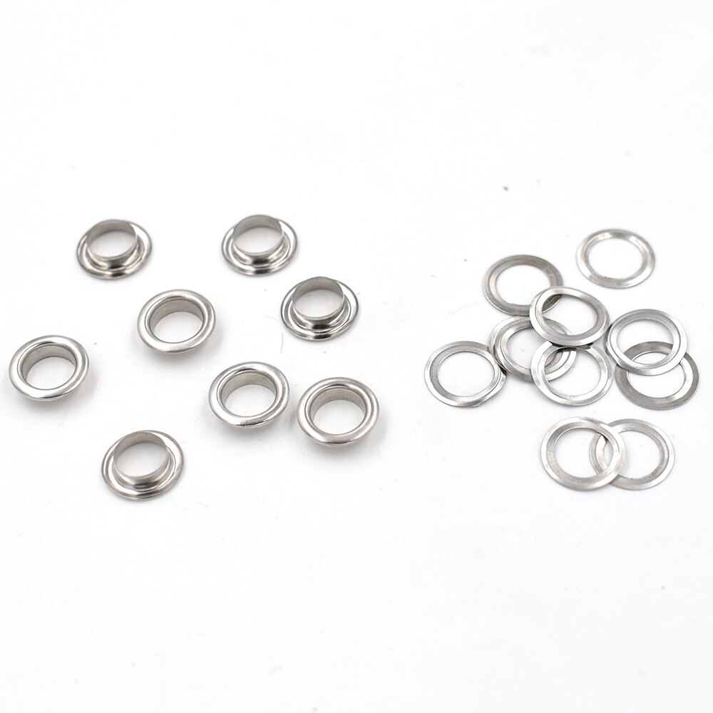 200sets Inner diameter 8 mm metal Eyelets Shoe box holes Canopy cloth drawstring holes Eyelets Silver eye