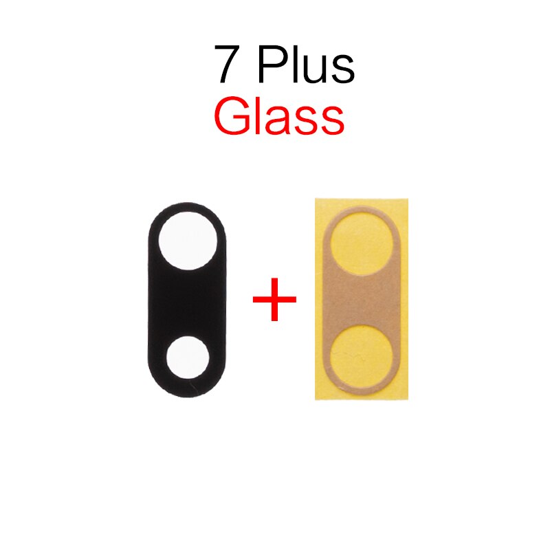 1 sztuk tylna kamera szklany obiektyw pierścień Bezel pokrywa uchwyt dla iPhone 7 8 Plus X obiektyw części zamienne: For 7P Lens