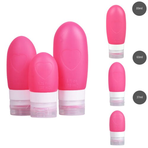 Home Travel Packing Silicone Press Bottles Set Silicone Tube PP Portable Lotion Shampoo Bath Container Makeup Organizers