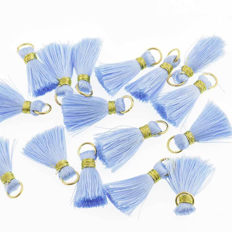 30PCS Mini Polyester Silk Tassel DIY Boho Jewelry Making Supplies Bracelet Necklace Finding Fringe Trim Pendants Small Tassels: 16