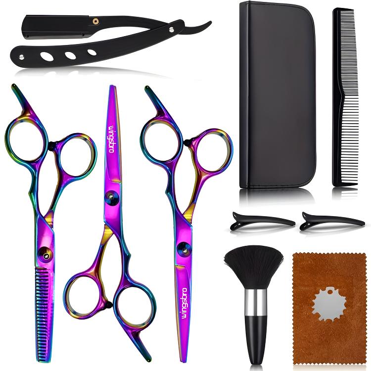 6.5 Inch Kappersschaarset, Professionele Haarknipschaar Dunner Wordende Schaar, Hulpmiddelen Voor Het Knippen Van Haar Styling: Beige
