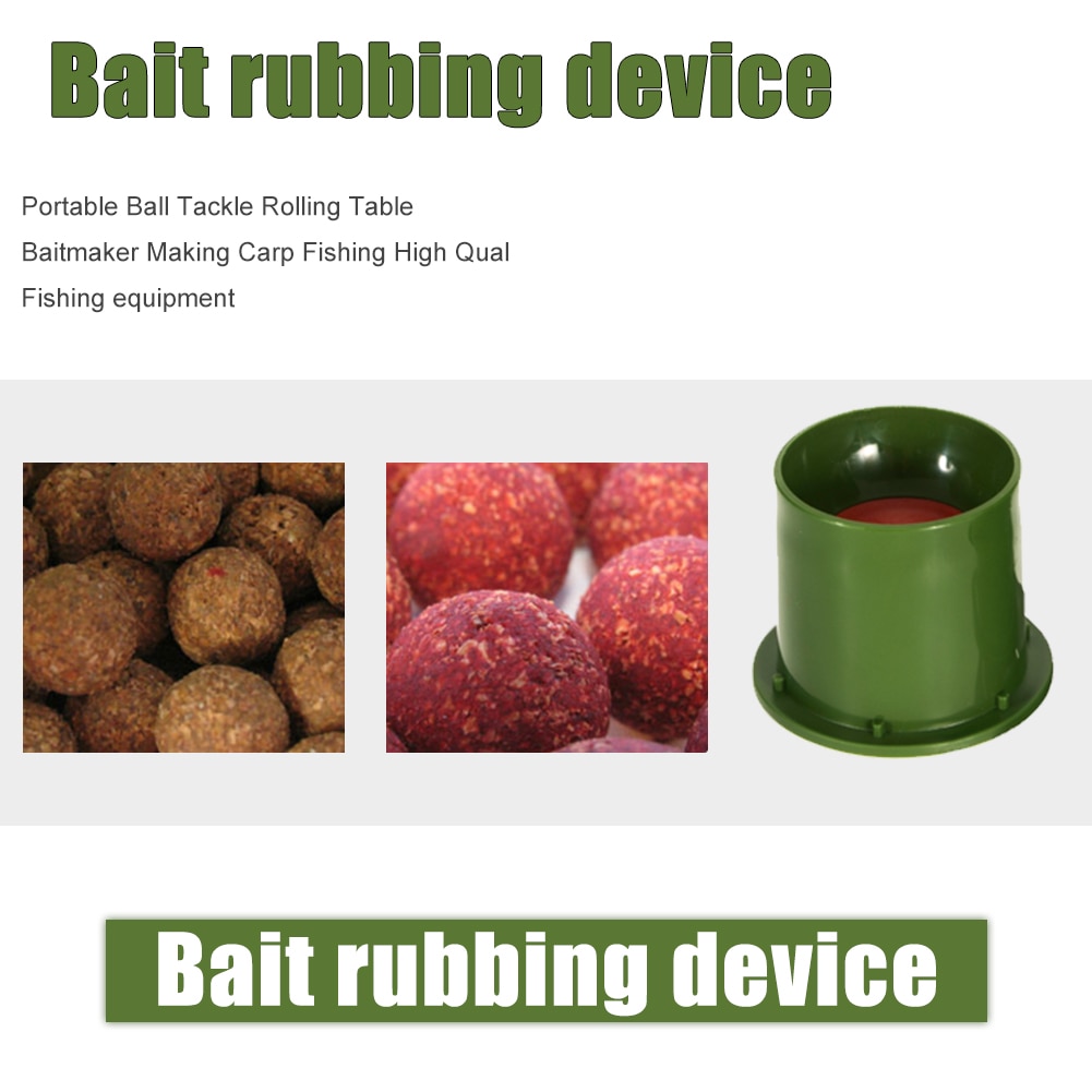 9 * 8 * 6cm fiske bete bollformare mark bete boll bärbar karp maker fiske bete utrustning feeder bete tillverkning tillbehör