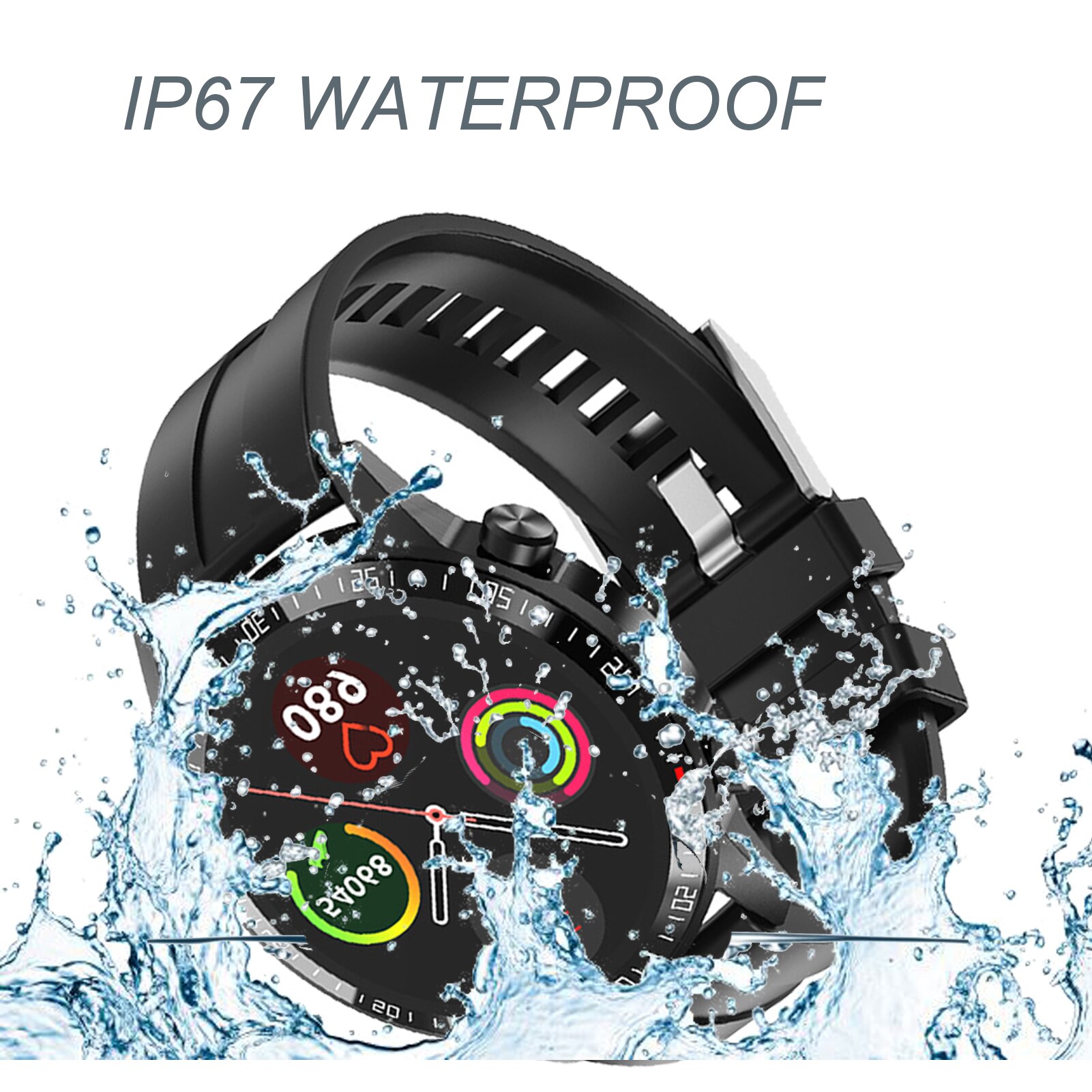 IP67 Waterproof Smart Watch Fitness Tracker Smart Bracelet Heart Rate Blood Pressure Health Monitor BT Bracelet Smartwatch Women