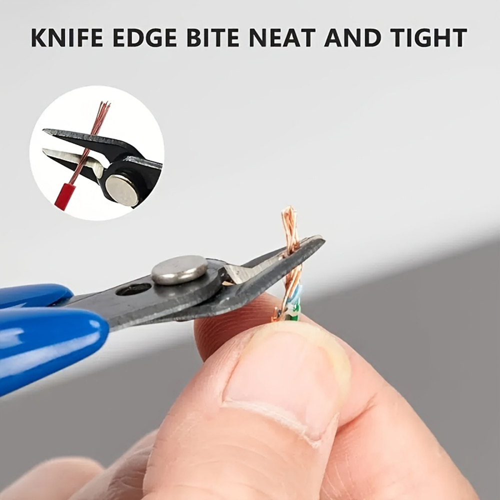 170-draadknipper DIY-trimmer Diagonale zijkniptang Kabeltang Rood Blauw Tang Hand Mini Knipt Flush Nipper Trimmer Handgereedschap