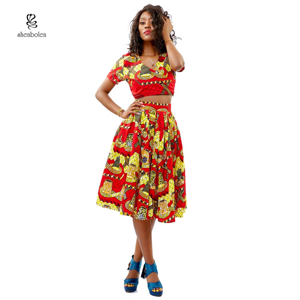 Nova moda africano roupas para mulheres topo e saia definir roupas casuais africano moda feminina saia roupas tradicionais africanas