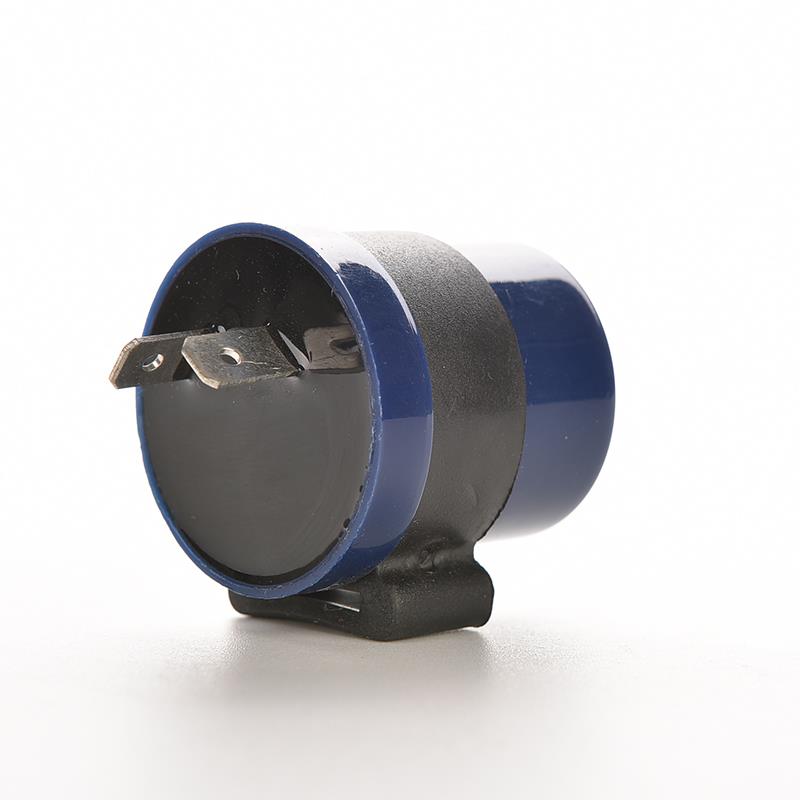 Cc 6V 12V entrée moto indicateur relais clignotant bleu intégré Beeper clignotant clignotant LED clignotant 2 broches moteur Buzzer 1Pc