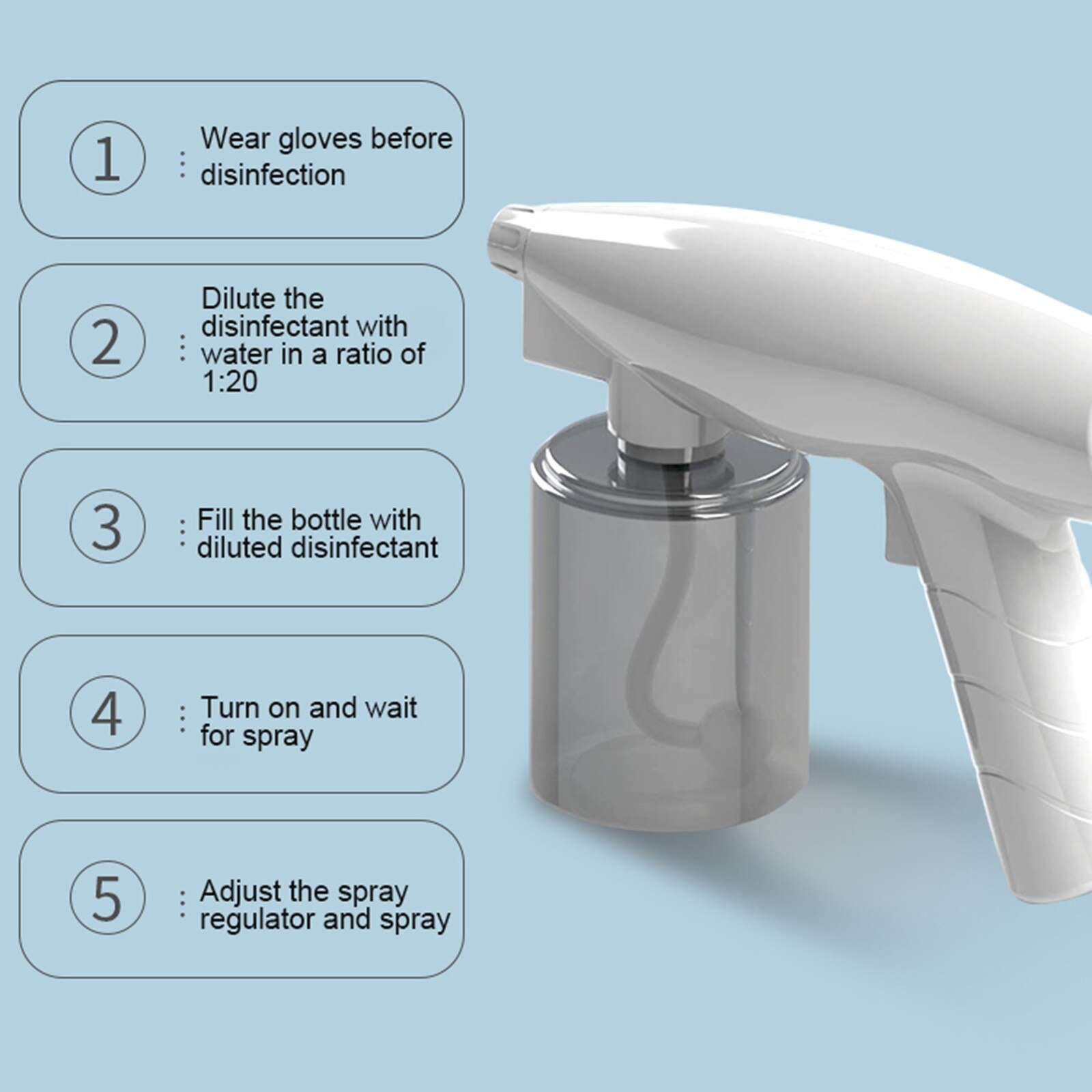 Portable Handheld Sprayer Mini Nano Fogger Machine Wireless Electric ULV Sprayer living room home gadgets and accessories