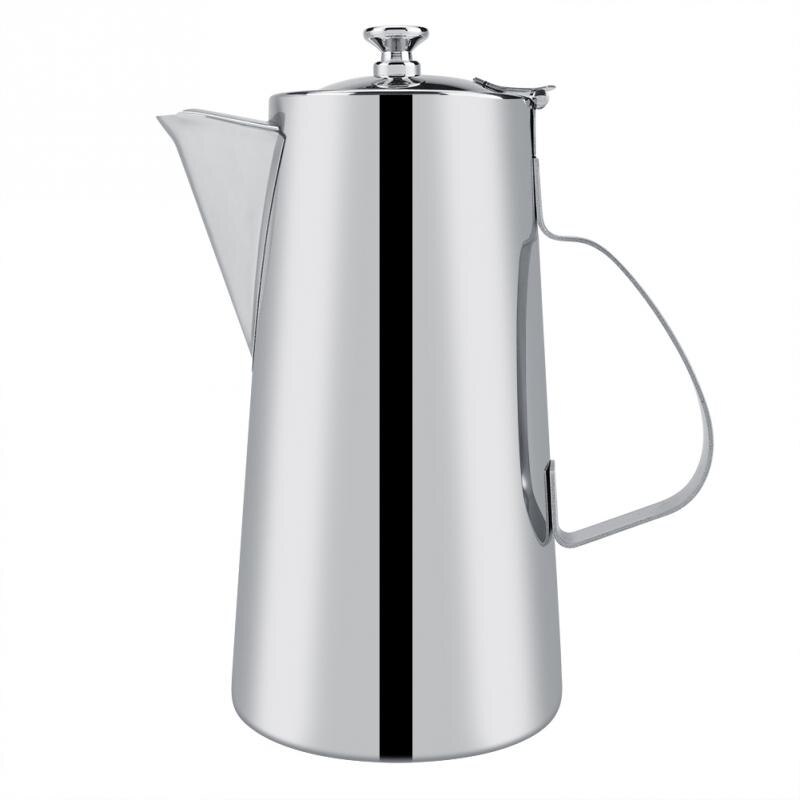 Cafetera de prensa francesa de acero inoxidable de para el hogar de 2L, tetera con filtro, cafetera delicada