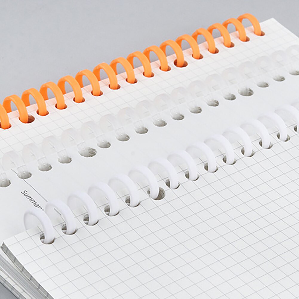 Anillo de encuadernación de plástico de hojas sueltas de 30 agujeros, anillos en espiral de resorte para 30 agujeros A4, A5, A6, papel, cuaderno, papelería, suministros de oficina, 20 Uds.