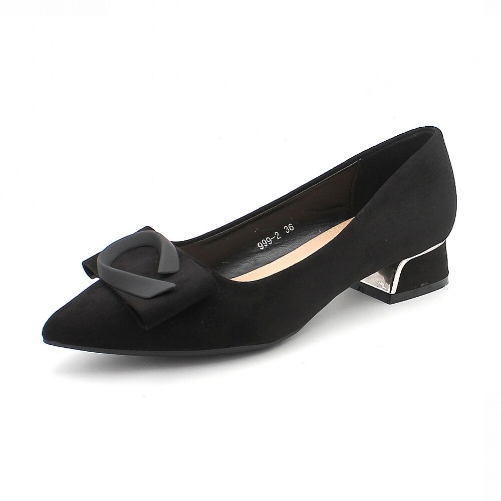 Femmes Leather Collection Talon Bas Brogue à Lacets