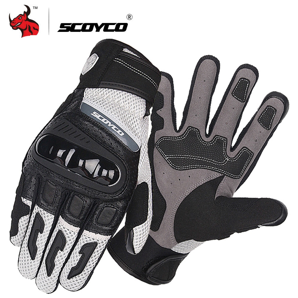 Scoyco Motorhandschoenen Zomer Ademend Moto Handschoenen Carbon Fibre Motocross Handschoenen Touch Functie Guantes Moto Rijden Handschoenen #