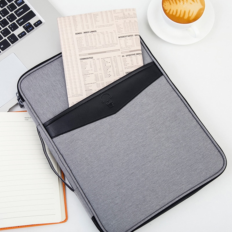 Draagbare Waterdichte A4 Document Bag Oxford Heren Aktetassen Laptop Notebook Case Zakelijke Handtas Reizen Accessoires Benodigdheden