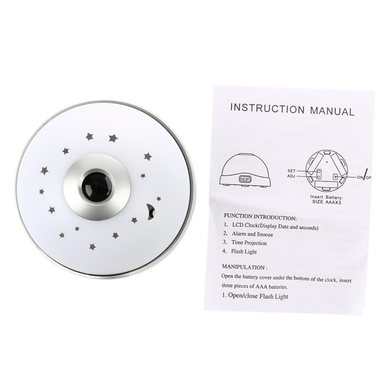 Color Change Digital Projection Projector Alarm Clock