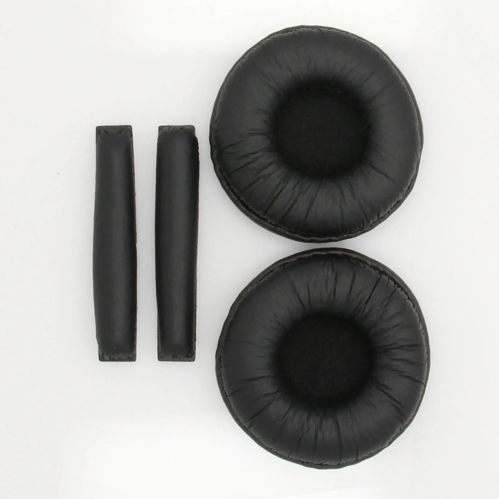 Ohrpolster Stirnband passend für Sennheiser PX100 PX100-II PX200 PX80 PXC150 PXC250 Kopfhörer Zubehör Schwarz Grau Kunstleder Schaumstoff