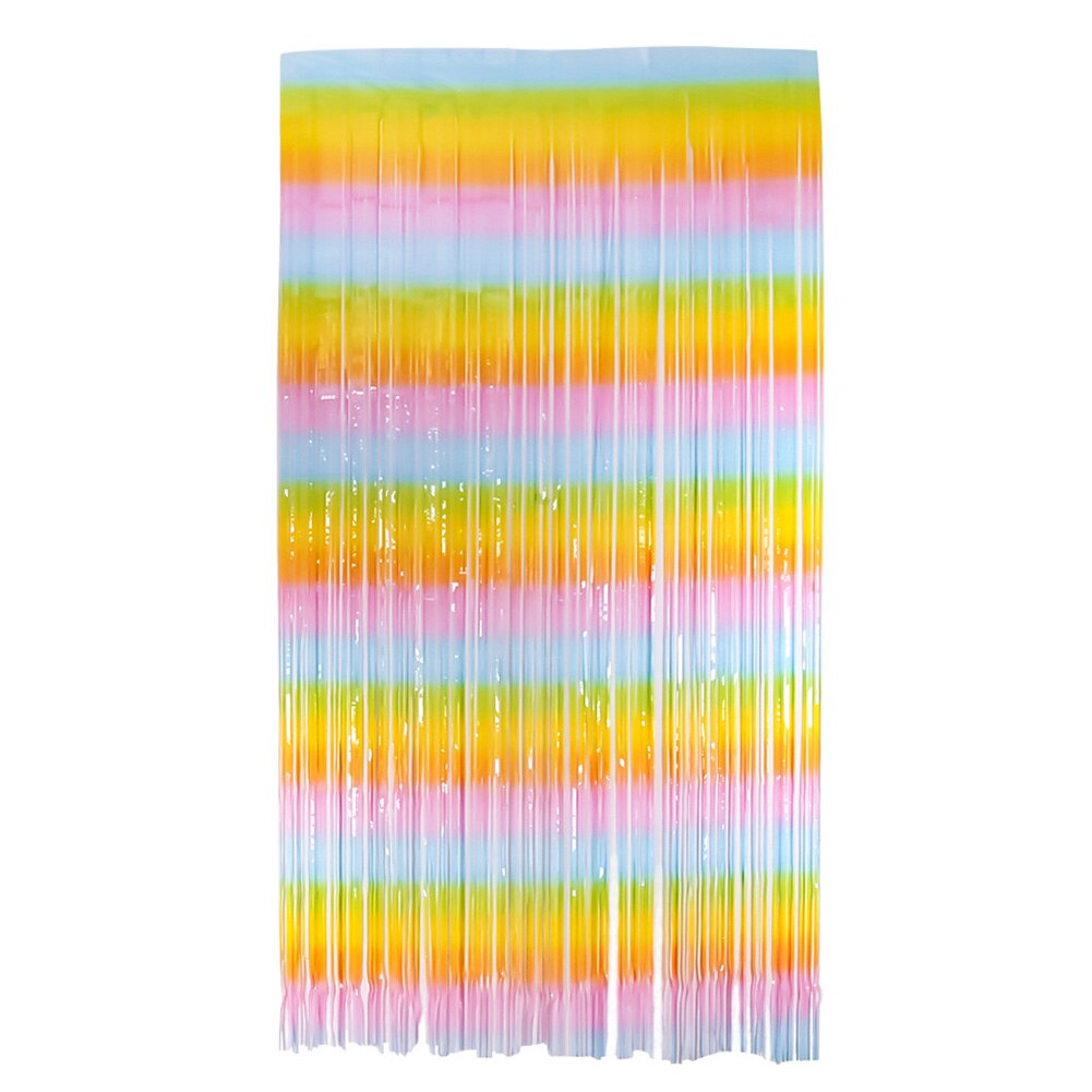 Metallic Foil Fringe Backdrop Wedding Party Wall Decoration Photo Booth Backdrop Tinsel Glitter Curtain Gold