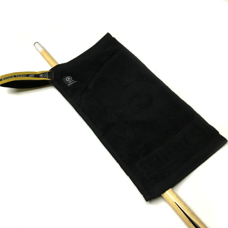 1pc black 8 Deluxe Billiard Towel Cleaning Cloth Snooker Cue Polisher Pool Cue Rod wiping Cloth