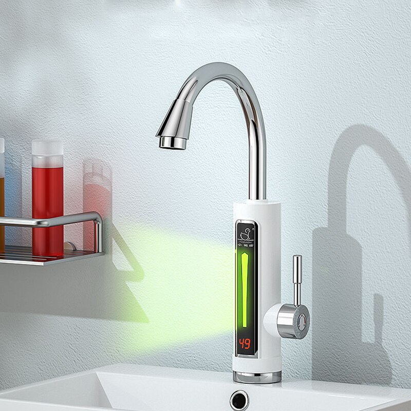 Electric Kitchen Water Heater Tap Instant Water Faucet Heater Cold Heating Faucet Tankless Instantaneous Water Heater
