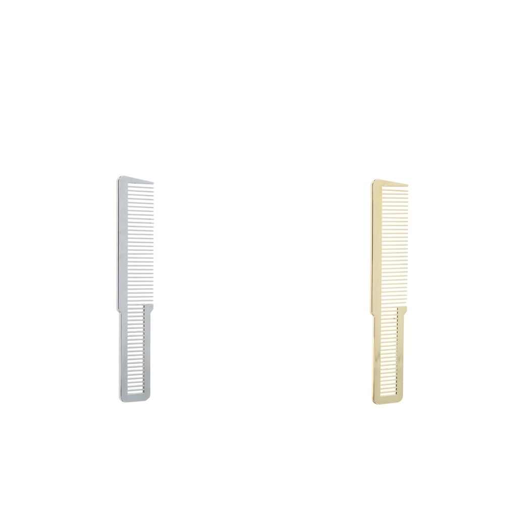 2 piezas de plástico plano superior peine para el cabello peinado corte de pelo cepillo de peluquería peine