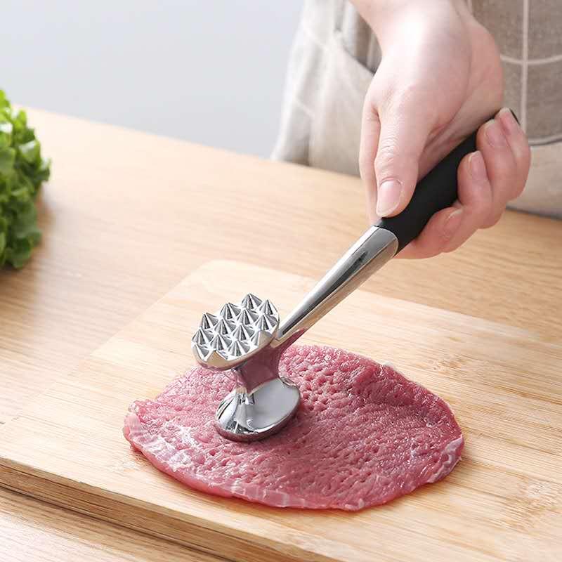Cozinha bater carne martelo bife martelo bife martelo liga tendão disjuntor concurso carne dupla face martelo de carne doméstico pinho mea