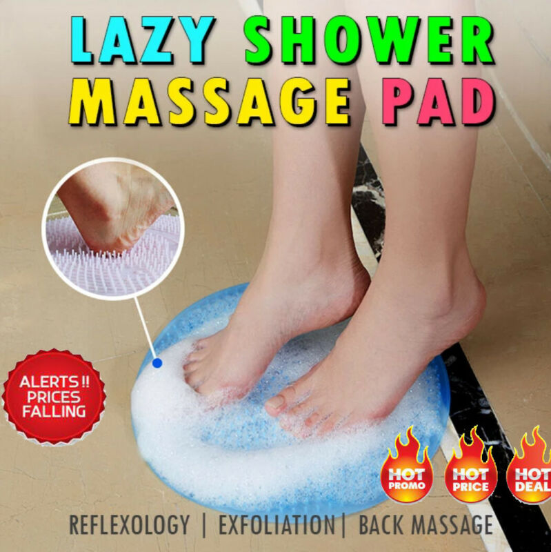 Brand Style Lazy Bath Massage Pad 1PCs Silicone Suction Cup Bathroom Shower Mat Non-slip Bat