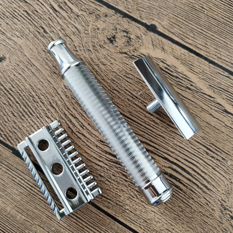 dscosmetic Open Comb and closed comb Double Edge Safety Razor with copper Handle