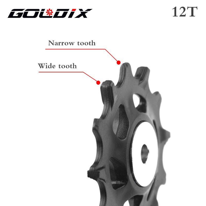 GOLDIX MTB Fahrrad Pulley Rad Nylon Faser 11T 12T Rennrad Jockey Schaltwerk Reparatur Kit für Shimano sram X01 XX1 GX NX