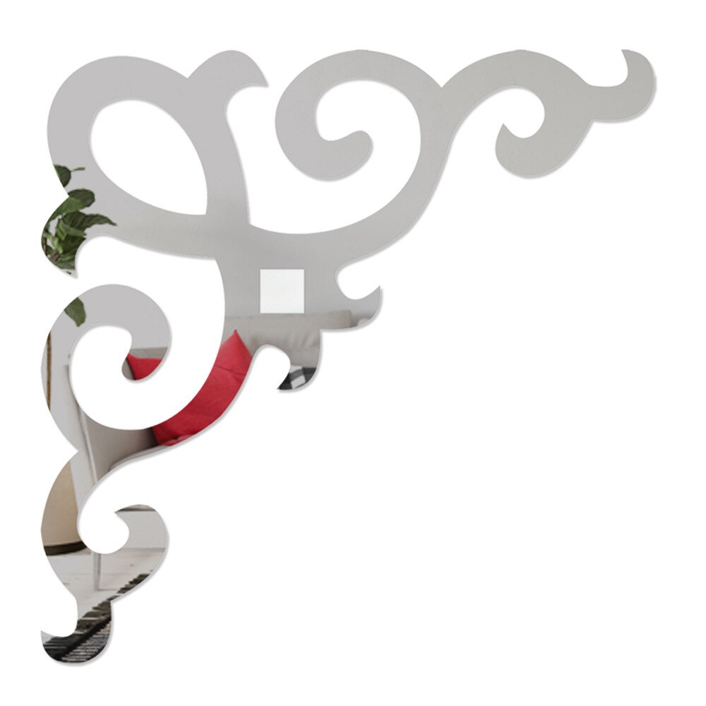 4 sztuk szafa szafa dekoracja ścienna w tle lustro akrylowe naklejki tapety salon akcesoria robić dekoracji domu