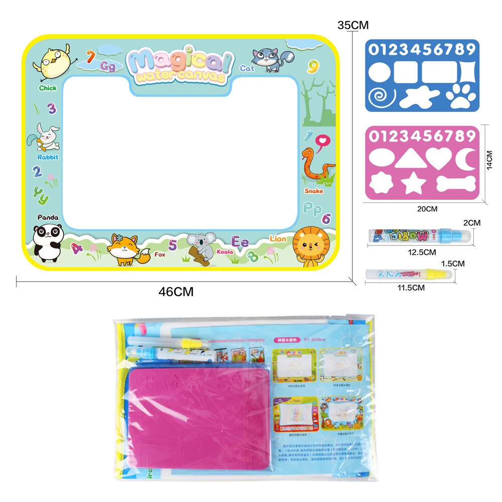 grande taille magique eau dessin tapis Doodle peinture conseil éducation précoce dessin jouet noël pour enfants directe: Small-animal