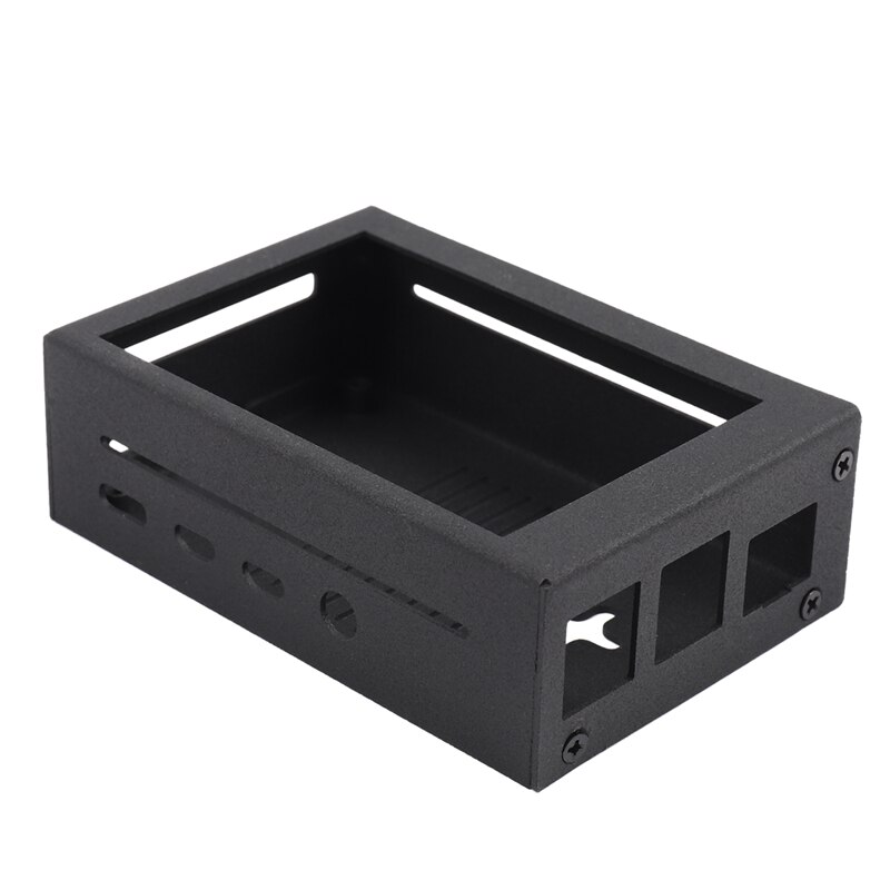 for Raspberry Pi 4 B Metal Protective Case Aluminum Shell with Cooling Fan