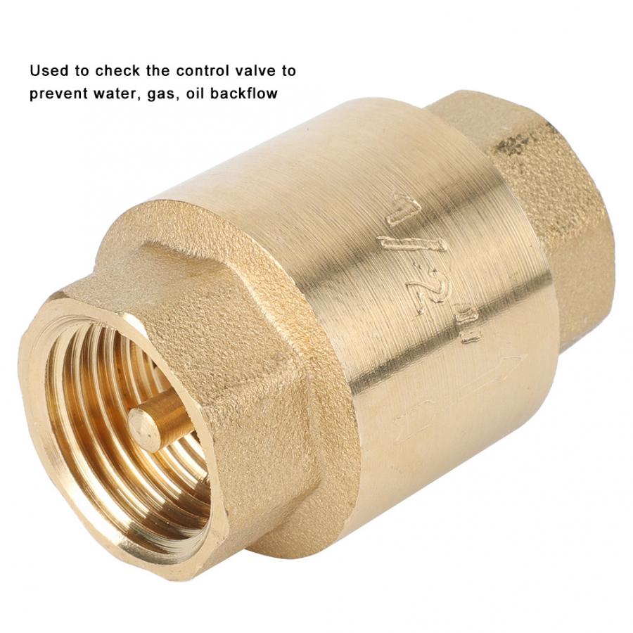 1 PCS Threaded Check Valve High Accuracy Brass Check Valve One Way Non-Return For Water Gas Oil clapet anti retour