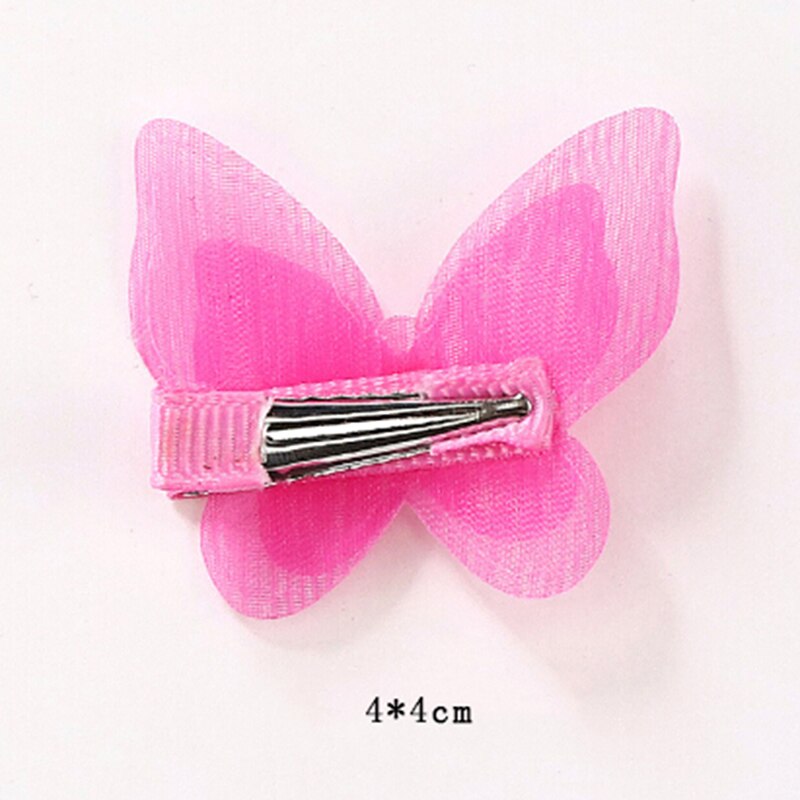 5 Stks/partij Boog Vlinder Haar Clips Meisjes Haar Grips Kids Haarspeld Hoofddeksels Mode Accessoires Candy Kleur