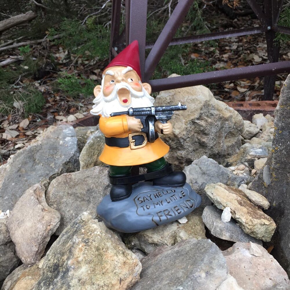 De dibujos animados enano adornos hechos a mano decoración de la Navidad juguetes de resina, manualidades, jardín enano decoración dibujos animados estatua de enano de Navidad