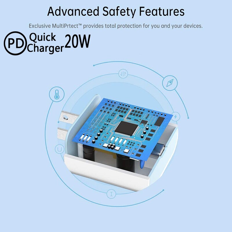 Fast Charger 20W Pd Fast Charger Type C Power Wall Charger Voor IPhone13 12/12 Mini/12 Pro Max/11 Pro/Xs/Xr/Ipad Lader Adapter