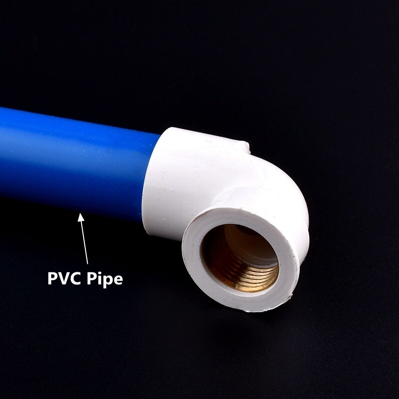 1/2~3/4~1 Inch to 20,25,32mm Copper Female Thread PVC Equal 90 Degree Elbow And Reduced 90 Degree Elbow Water Supply Aquarium