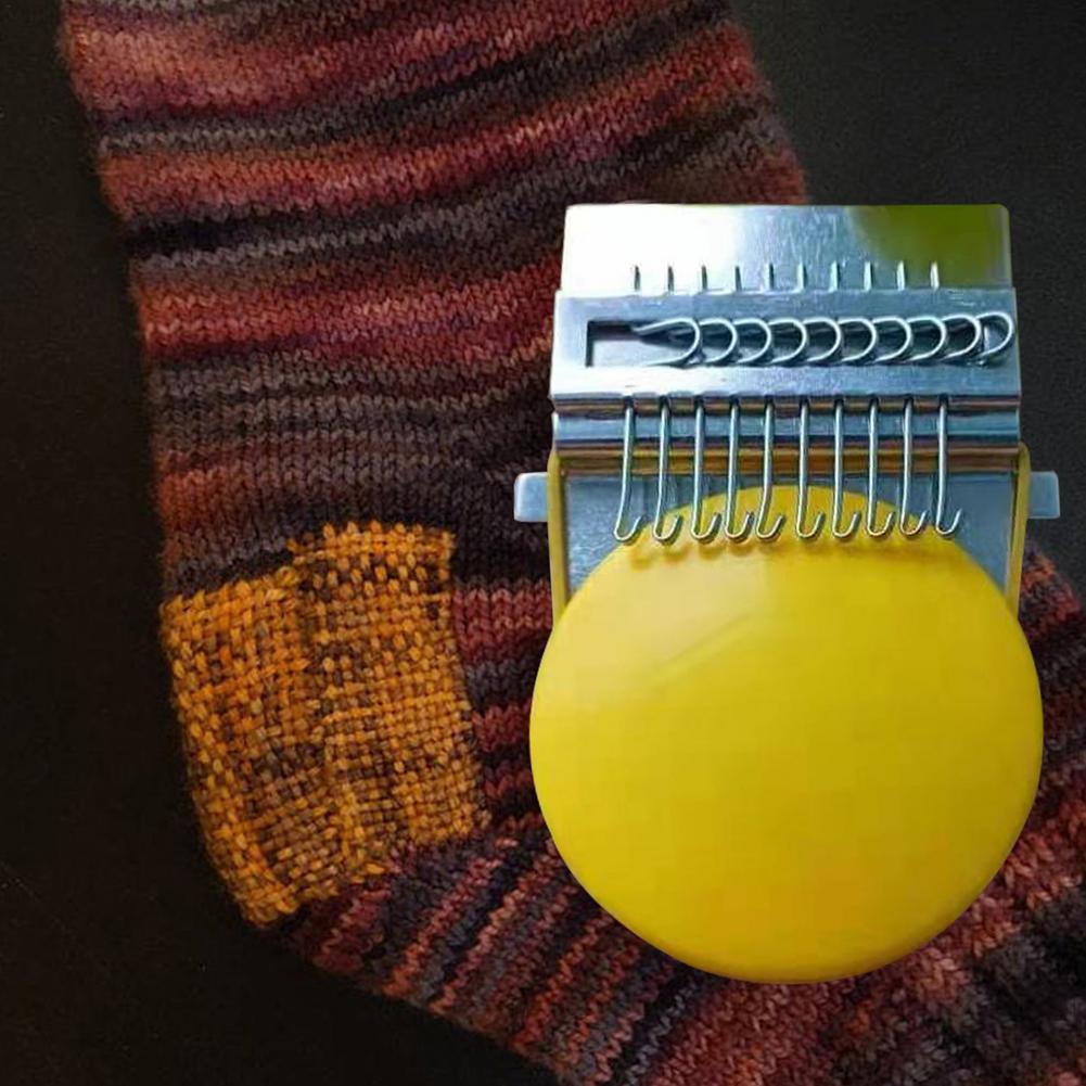 Mini Loom Speedweve Weave Tool Draagbare Stopnaald Machine Kleine Breien Machine Tool 10/14/28Pins Naald Denim gat Reparatie Te