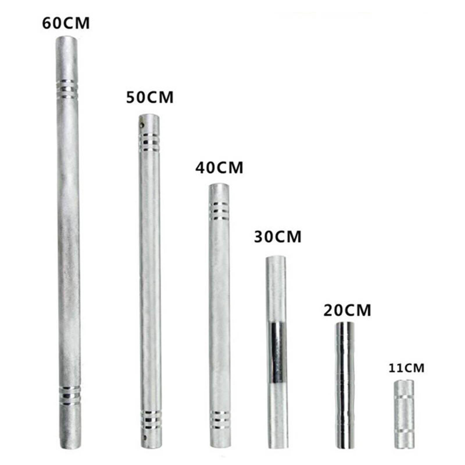 Standard Dumbbell Connecting Rod 20/30/40cm Threaded Dumbbell Bar Extender with Key and Adjusting Screws, Solid Barbell Handle