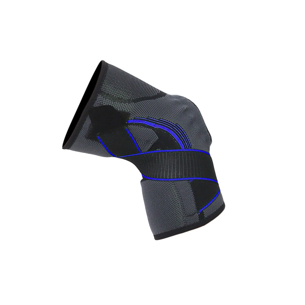 Sport Schutz Getriebe Unterstützung Silikon Frühling Druck Knie Pads Atmungsaktive Basketball Klettern Knie Schutz Ärmel-Größe B