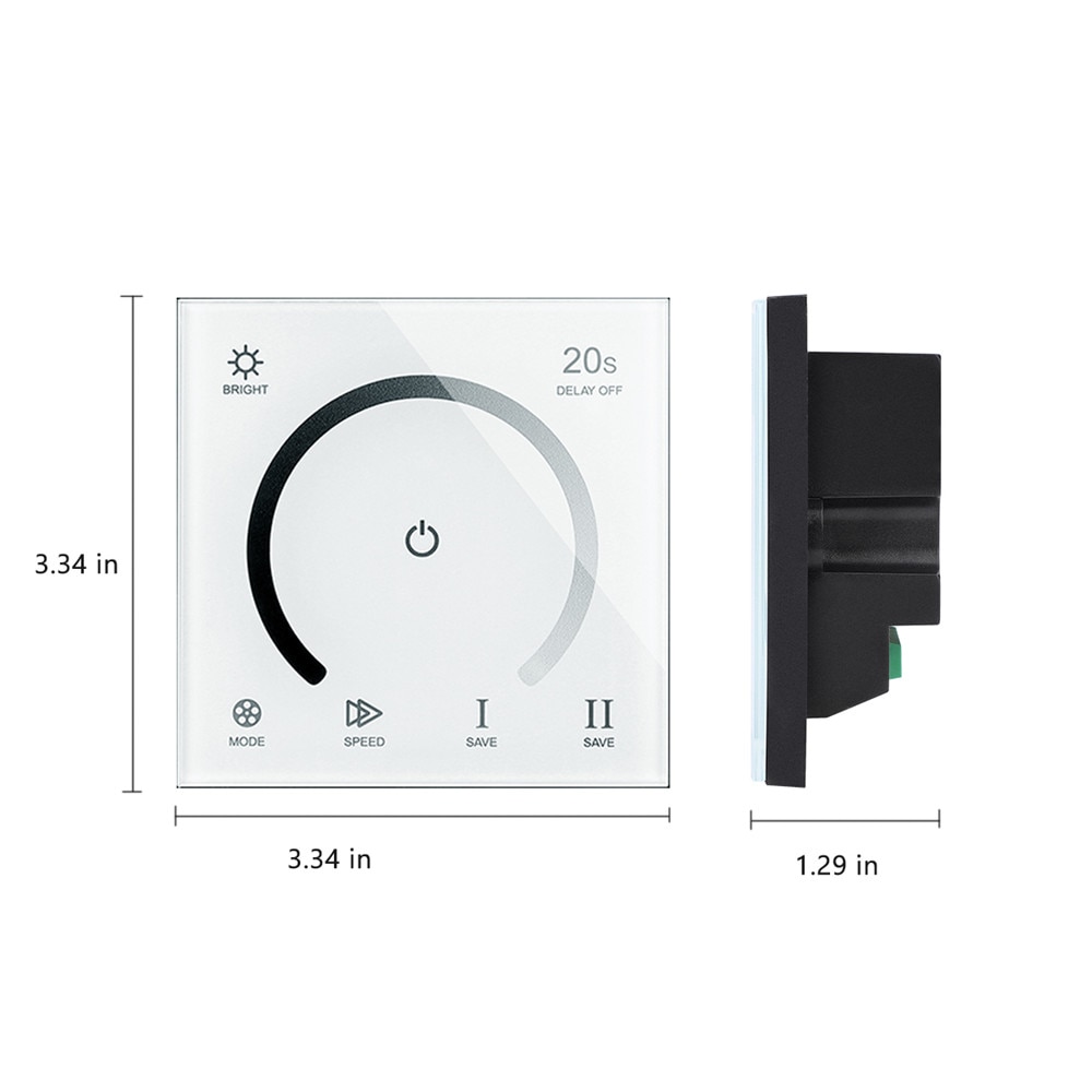 Smart Touch Dimmer Glass Panel Muur Switch Dc 12V 24V Dimbare Timer Led Controller Voor Enkele Kleur Led strip Lights Lamp