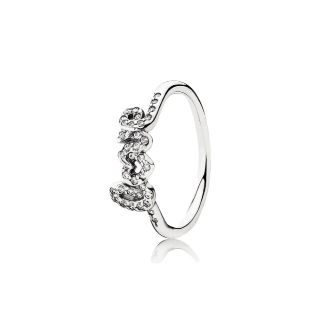 925 Sterling Silver Sparkling Daisy Flower Crown Finger Ring For Women Girl Original Brand Jewelry Fine Gif: 6 / Silver beads 2