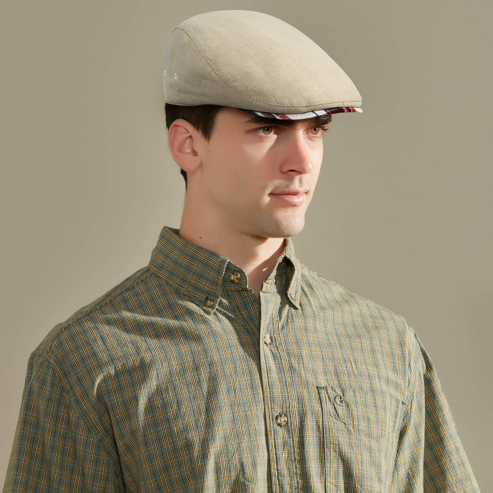 JANGOUL berretto di lino berretto piatto irlandese per uomo berretto da strillone aderente Casual cappello classico regolabile Ivy Gatsby