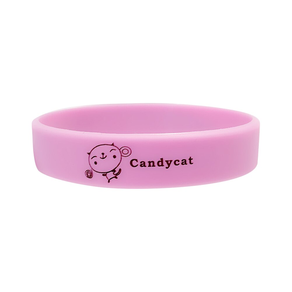 Silikone armbånd simple armbånd unisex alsidig personlighed sport afslappet tegneserie armbånd børn drenge og piger armbånd: Re