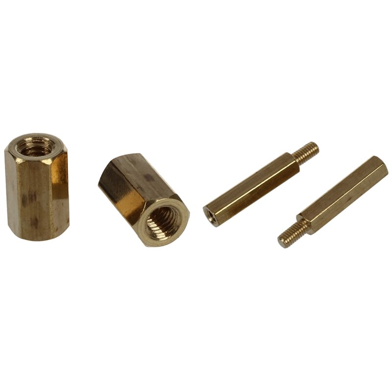 50 stk  m3 han x  m3 hunskrue printkort stand-off afstandsstykke sekskant 26mm længde & 50 stk metal sekskant  m3 hunskruer 8mm krop