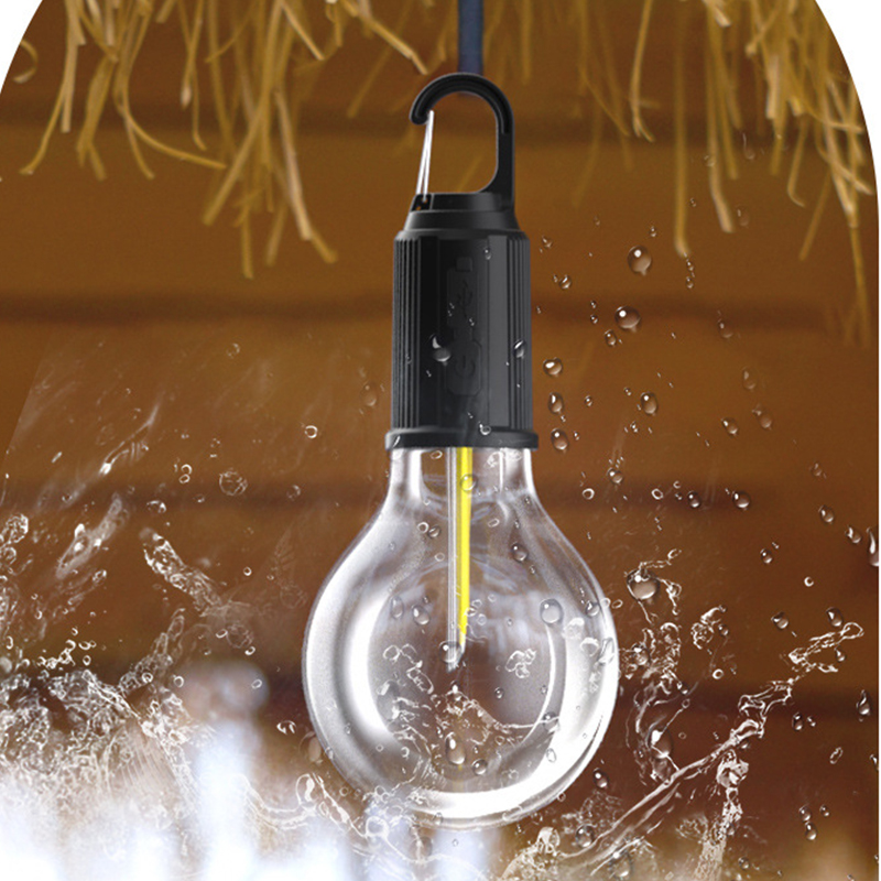Usb-uppladdningsbart volframljus bärbart retro camping minitält omgivande glödlampa hemkrok nattlampa utomhus nödlampa vattentät