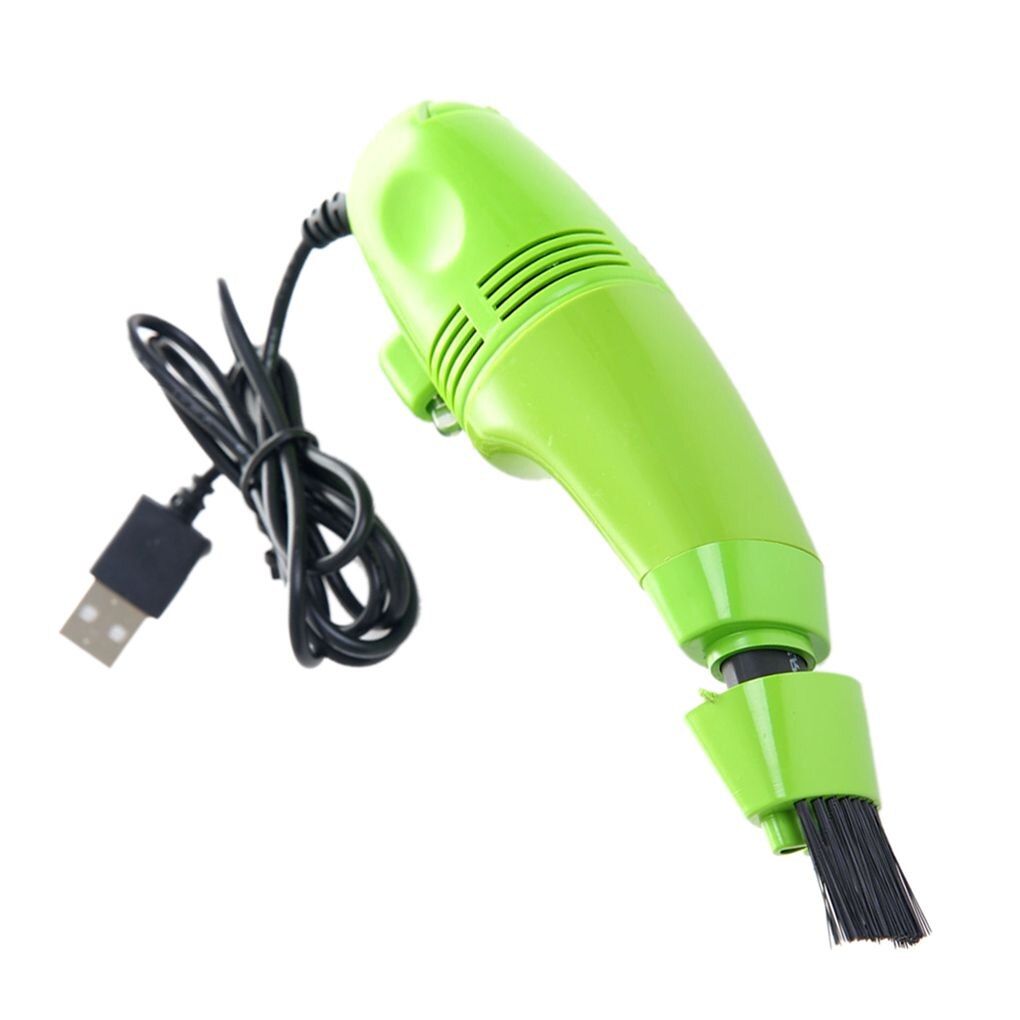 Mini Vacuum USB Keyboard Cleaner PC Laptop Brush Dust Cleaning Tool Multiple Brushhead: 2