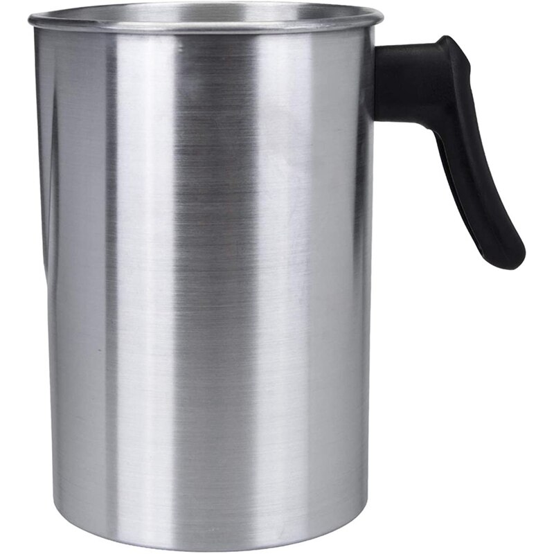 4 Pounds Candle Making Pouring Pot, Aluminum Construction Candle Making Pitcher Dripless Pouring Spout Wax Melting Pot