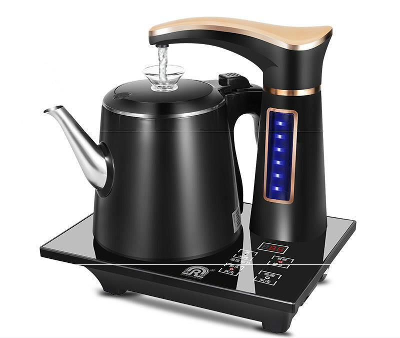 Electric Fully automatic Kettle teapot set 0.8L stainless steel safety auto-off Water Dispenser samovar Pumping stove household: upgrade model black