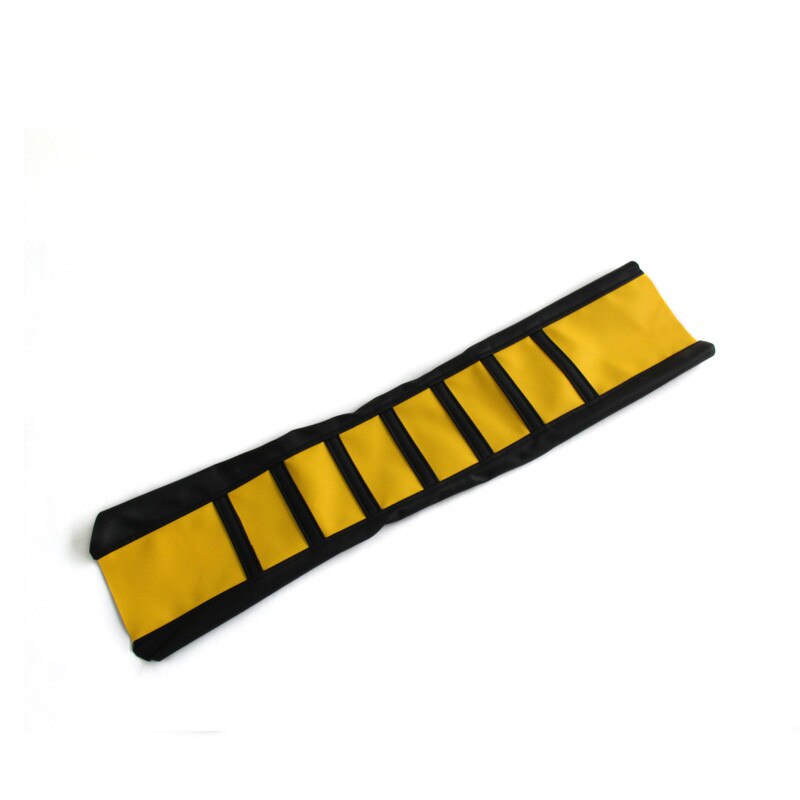 Funda de asiento de motocicleta PUC Funda de cuero housse de selle motocross funda de asiento de cuero сиденье asiasiasiasient: Amarillo