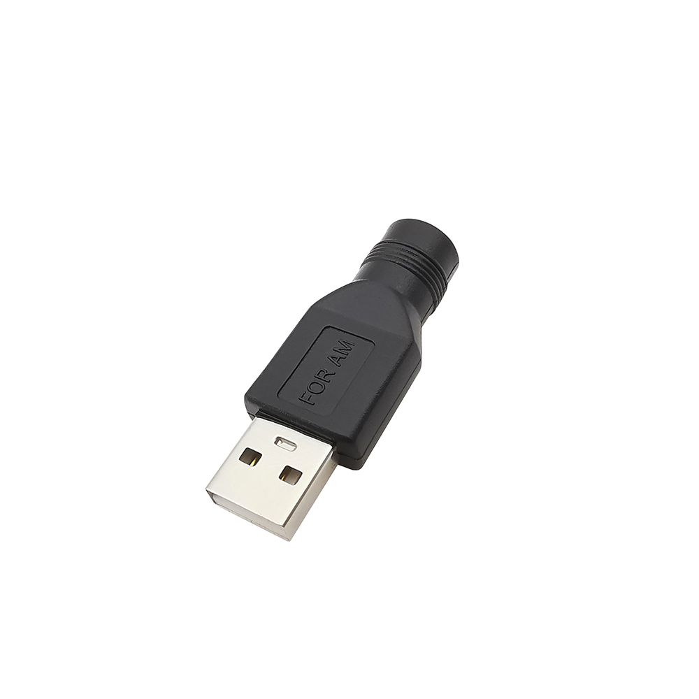 1 Stück 5V DC-Netz stecker Adapter 5,5x2,1mm DC-Buchse an USB 2,0 Typ ein Stecker Buchse Buchse Stecker: Armee Grün